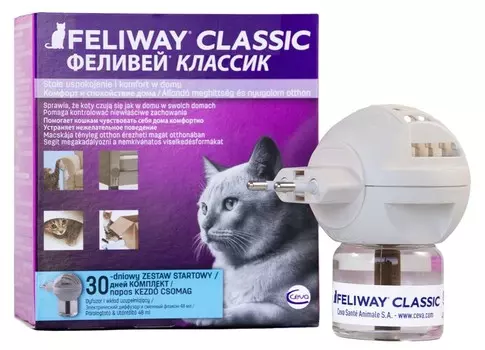 Feliway Classic модулятор поведения для кошек (флакон+диффузор) (48 мл.)