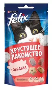 Felix Хрустящее лакомство для кошек (Говядина, 60 г.)