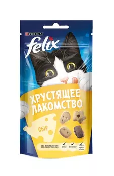 Felix Хрустящее лакомство для кошек (Сыр, 60 г.)
