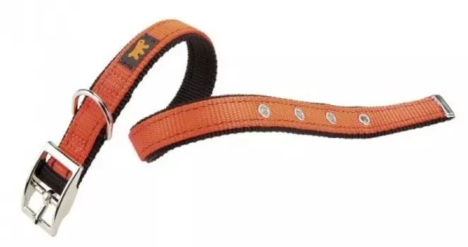 Ferplast ошейник нейлоновый Dual CF15/35 Colours (27-35*15 мм, Оранжевый)