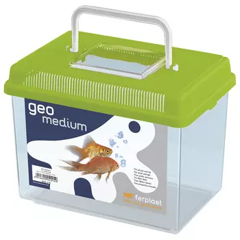Ferplast пластиковая переноска-террариум для рыб и грызунов Geo Medium (с крышкой) (2,5 л.)