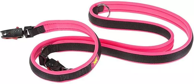 Ferplast поводок нейлоновый Ergofluo Matic GA15/200 (Розовый)