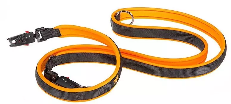 Ferplast поводок нейлоновый Ergofluo Matic GA25/200 (Оранжевый)