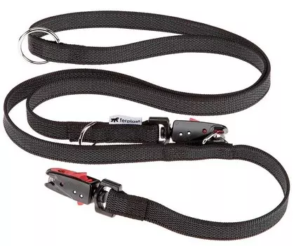 Ferplast поводок-перестежка нейлоновый Daytona Matic GA20/200 (20 мм. х 200 см., Черный)