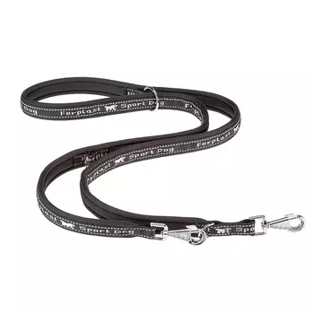 Ferplast поводок-перестежка нейлоновый Sport Dog (15 мм. х 200 см., Черный)