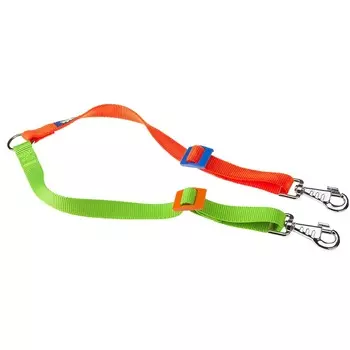 Ferplast поводок-сворка нейлоновый Twin 10/36 для двух собак (Разноцветный)