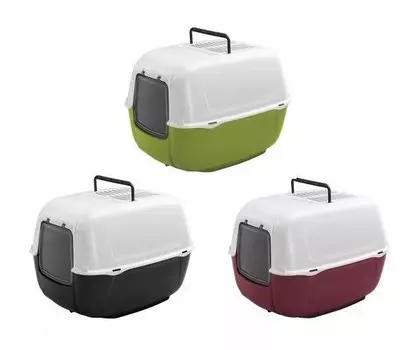 Ferplast Туалет для кошек Prima угольный закрытый