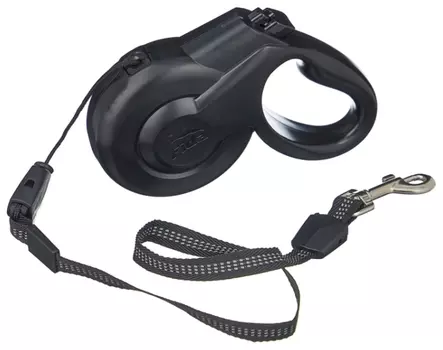 Fida Styleash рулетка для собак до 25 кг (5 м трос) (Черная)