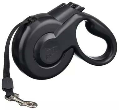 Fida Styleash рулетка для собак до 50 кг (5 м лента) (Черная)