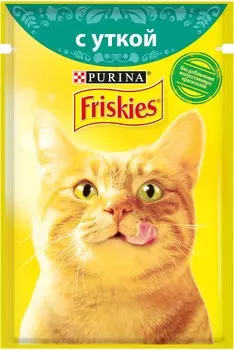 Friskies Adult пауч для кошек (кусочки в подливке 85 г.) (Утка, 85 г.)