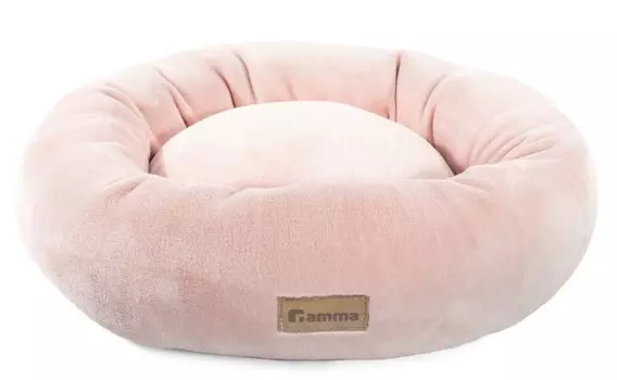 Гамма Лежанка круглая мини "Лилия" (45 х 45 х 15 см., Розовый)
