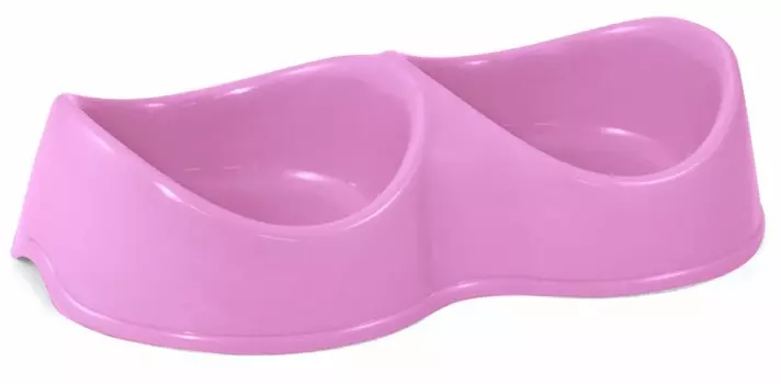 Гамма Миска пластиковая двойная "Бисквит" (0,2 л., Сиреневый)