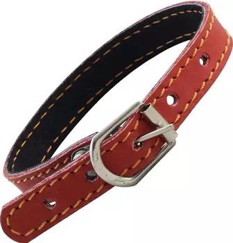 Гамма ошейник кожаный двойной (12мм*270мм)