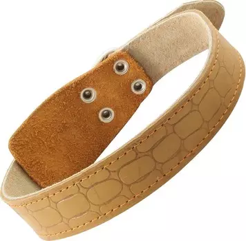 Гамма ошейник кожаный двойной (36мм*650мм)