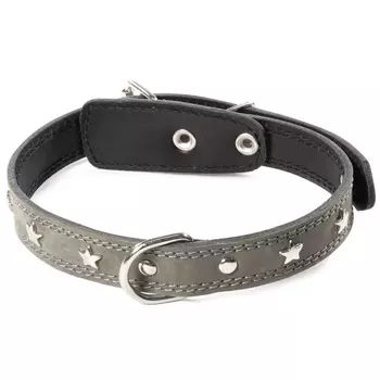 Гамма ошейник кожаный "Милитари" (50 см.)