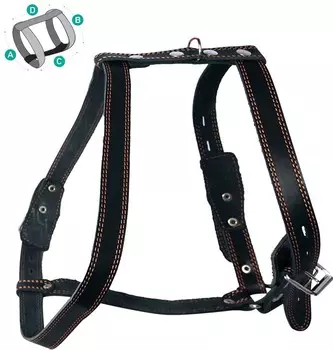 Гамма шлейка кожаная (L)