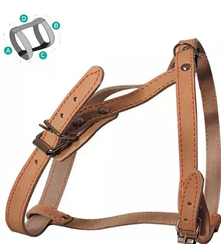 Гамма шлейка кожаная (S)