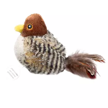 GiGwi Cat Toys игрушка для кошек птичка с перьями и звуковым чипом (13 см.)