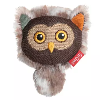 GiGwi Catch & Scratch Eco игрушка для кошек сова интерактивная (11 см.)