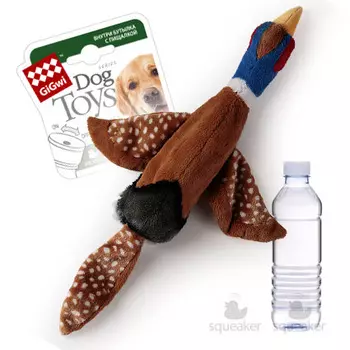 GiGwi Dog Toys игрушка для собак птица с бутылкой-пищалкой (57 см.)