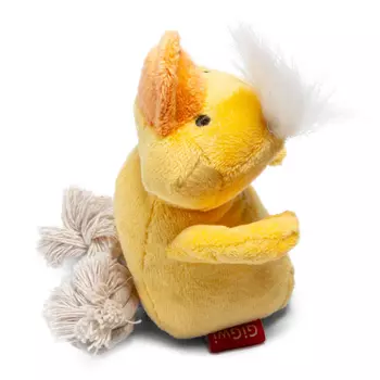 GiGwi Dog Toys игрушка для собак утка с пищалкой и канатами (15 см.)