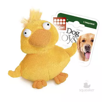 GiGwi Dog Toys игрушка для собак утка с пищалкой (11 см.)