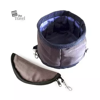 GiGwi Pet Travel миска дорожная складная на молнии (2 л.)