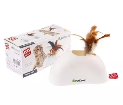 GiGwi Petdroid игрушка для кошек интерактивная физер хайдер со звуковым чипом (15 см.)