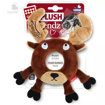 GiGwi Plush Friendz игрушка для собак лось с пищалкой (19 см.)