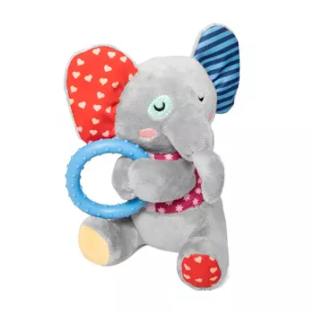 GiGwi Plush Friendz игрушка для собак слон с кольцом (17 см.)