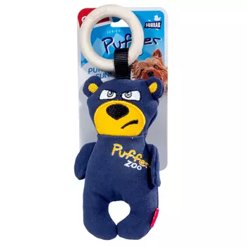 GiGwi Puffer Zoo игрушка для собак медведь с пищалкой (26 см.)