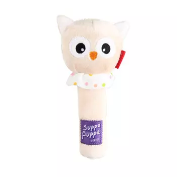 GiGwi Suppa Puppa игрушка для маленьких собак сова с пищалкой (15 см.)