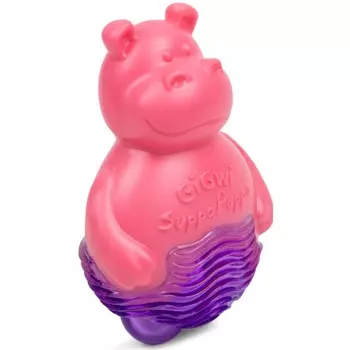 GiGwi Suppa Puppa игрушка для маленьких собак бегемотик с пищалкой (9 см.)