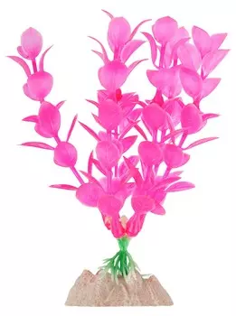 GloFish Растение для аквариума (M, Розовый)