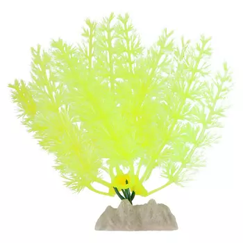 GloFish Растение для аквариума (S, Желтый)