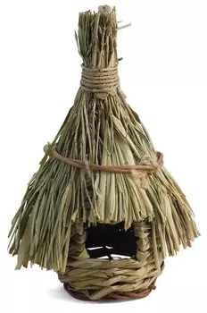 Triol Гнездо для птиц с крупной соломенной крышей (24 см.)