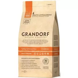 Grandorf Cat Sterilised Turkey корм для стерилизованных кошек и котов (Индейка, 400 г.)