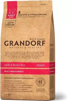 Grandorf Lamb & Turkey Medium&Maxi корм для взрослых собак средних и крупных пород (Ягненок и индейка, 10 кг.)