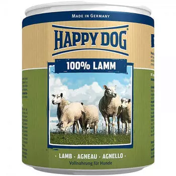 Happy Dog консервы для собак 100% мясо (Ягненок, 400 гр.)
