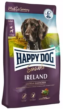 Happy Dog Sensible Ireland корм для взрослых собак всех пород с чувствительной кожей (Лосось и кролик, 2,8 кг.)