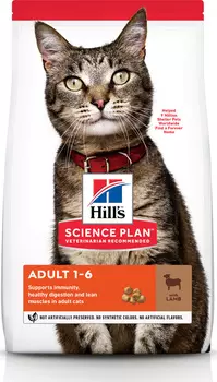Hill's Science Plan Optimal Care корм для кошек от 1 до 6 лет (Ягненок, 300 г.)