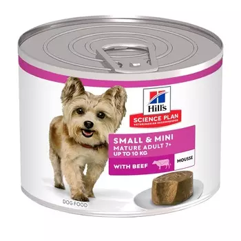 Hill's Science Plan Small & Mini Mature консервы для пожилых собак мелких и миниатюрных пород (Говядина, 200 г.)