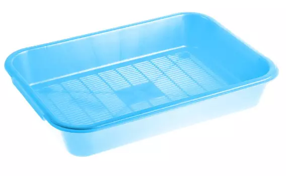 HOMECAT Atlantis туалет для кошек с сеткой (36 х 26 х 6,5 см.Голубой перламутр)