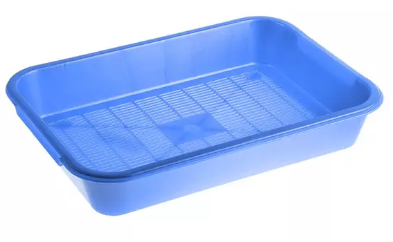 HOMECAT Atlantis туалет для кошек с сеткой (36 х 26 х 6,5 см.Синий перламутр)