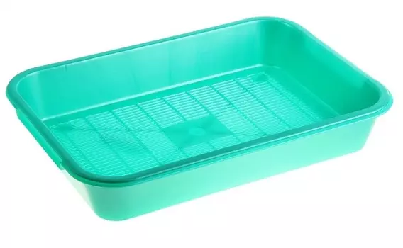 HOMECAT Atlantis туалет для кошек с сеткой (36 х 26 х 6,5 см.Зеленый перламутр)