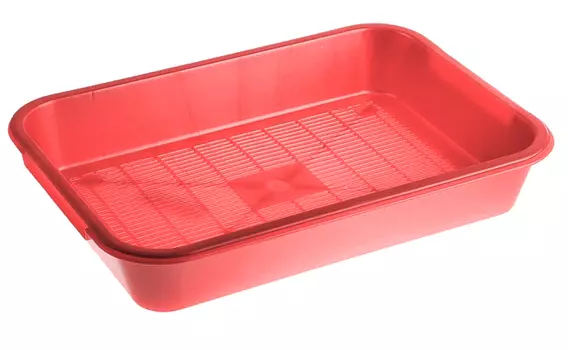 HOMECAT Atlantis туалет для кошек с сеткой (36 х 26 х 6,5 см.Рубиновый перламутр)