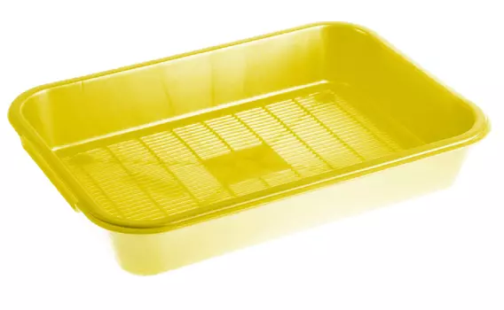 HOMECAT Atlantis туалет для кошек с сеткой (36 х 26 х 6,5 см.Желтый перламутр)