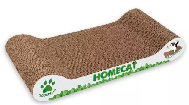 HOMECAT когтеточка мятная волна (48 х 25 х 8 см.)