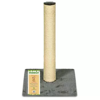 HOMECAT когтеточка столбик для кошек (29,5 х 29,5 х 50 см., Серый)
