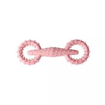 HOMEPET Dental игрушка для собак гантель (16 х 5,8 см., Розовая)